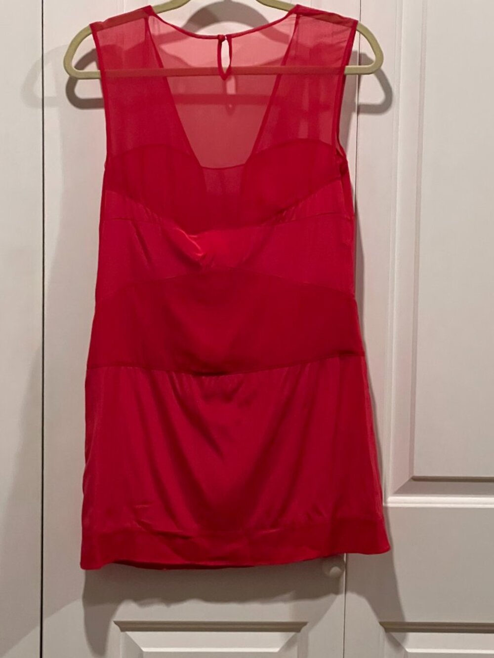 Yaya Aflalo 100% Silk Red Cocktail Dress – Size S – NWT